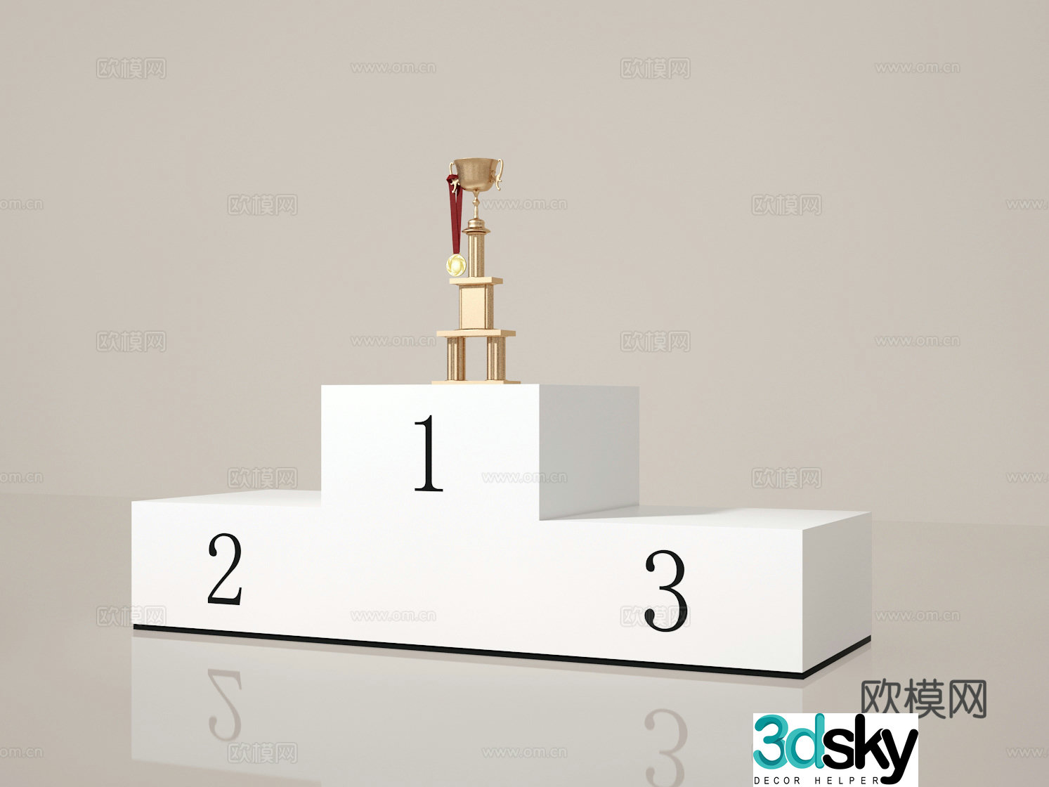podium 3d model
