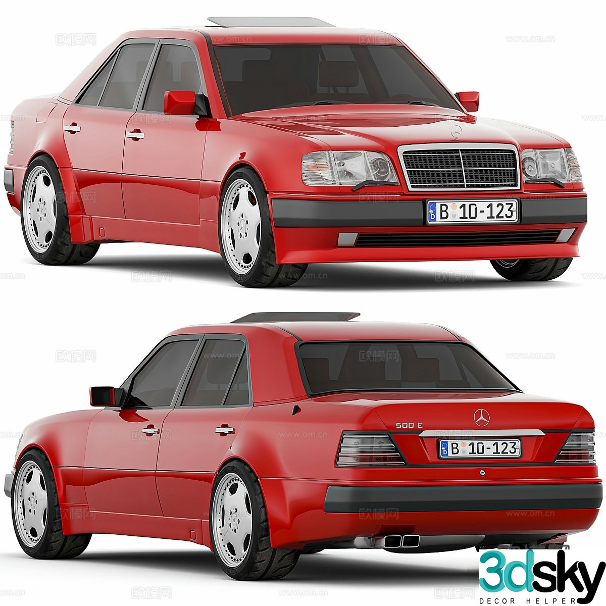 Mercedes-Benz W124 E500 3d model