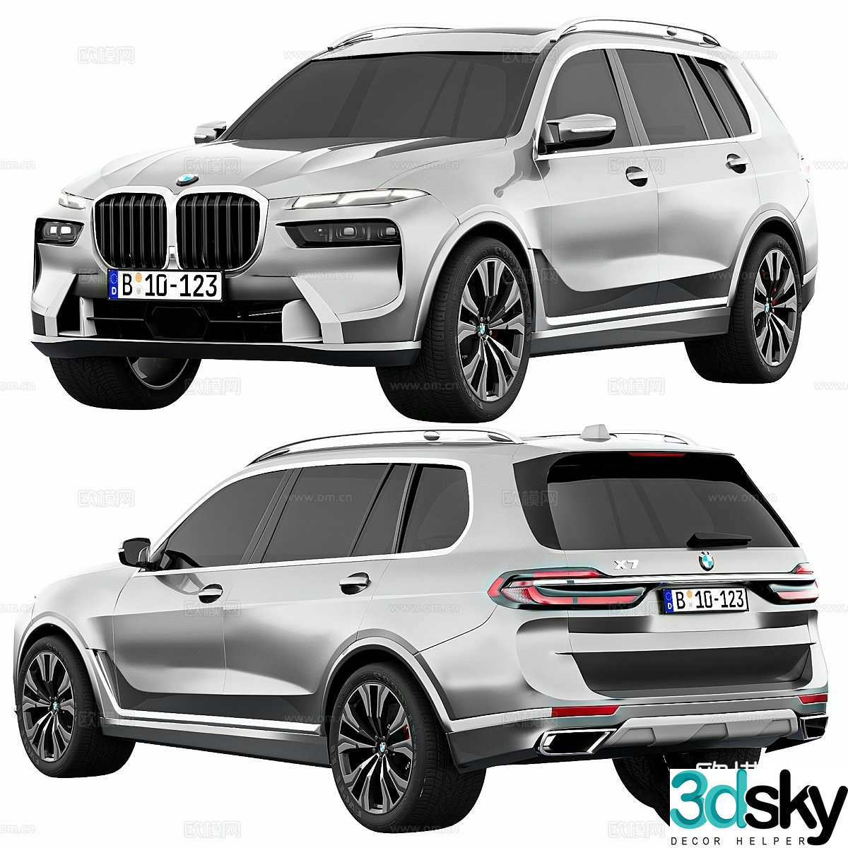 BMW X7 M60i 2023 3d model