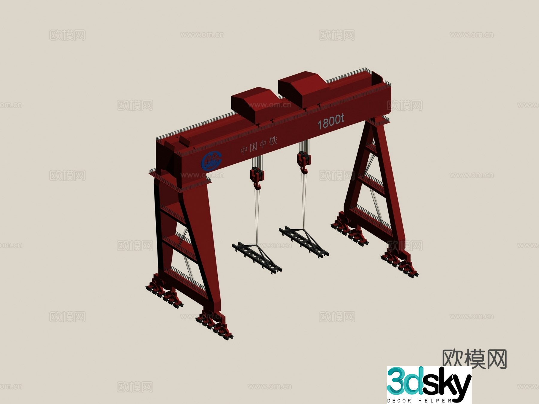 Gantry crane 3d model