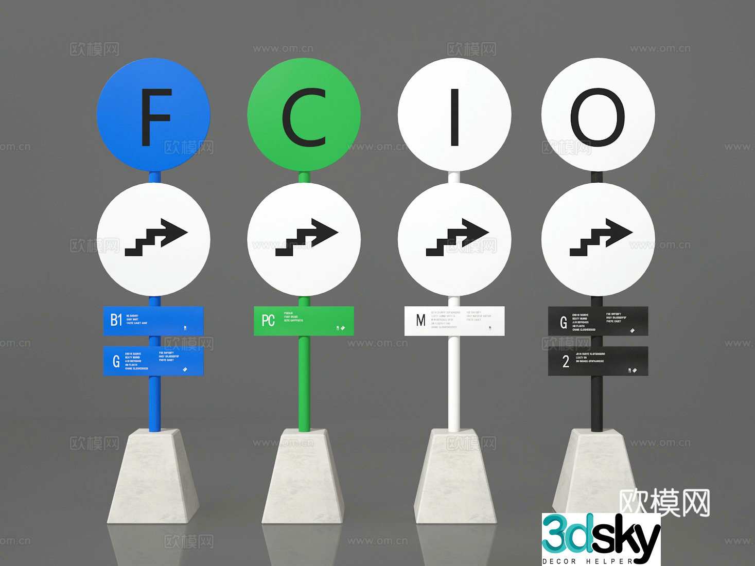 signage 3d model