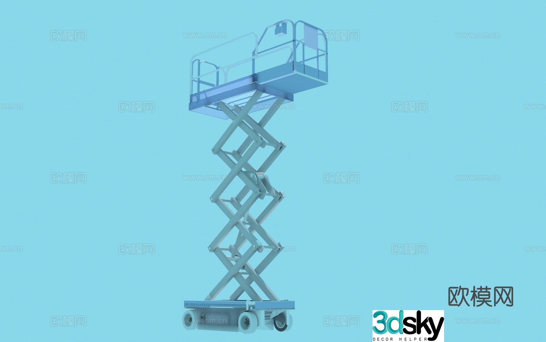 Modern lift 3d model