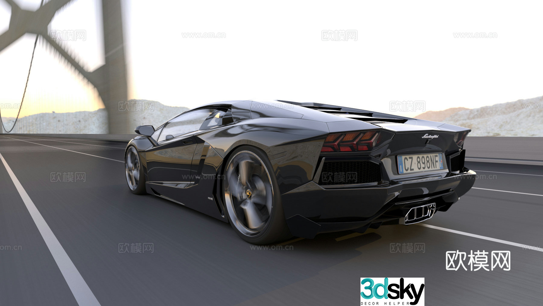 Modern Lamborghini Daniel 3d model