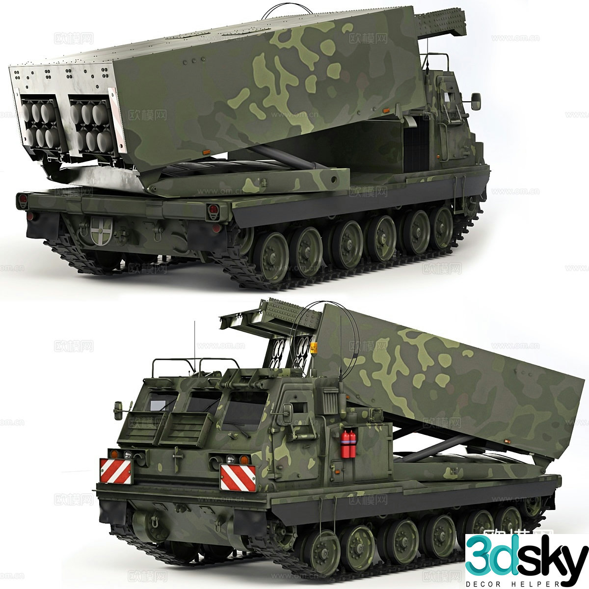 MLRS Mars II 1996 3d model
