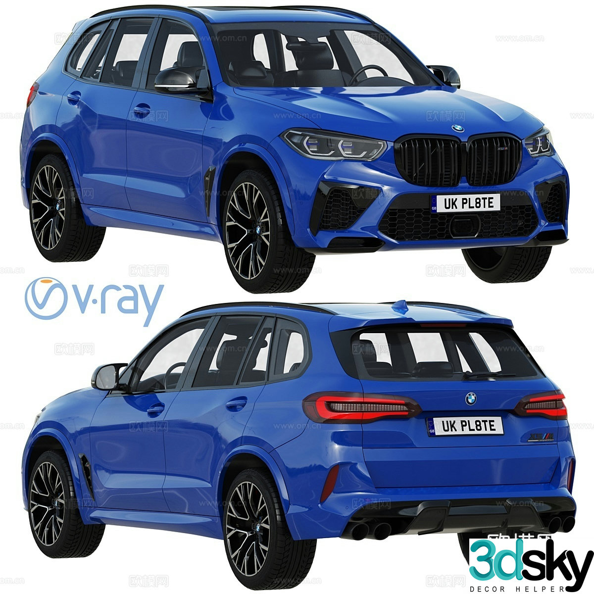 BMW X5 M Competition 2021 3d model