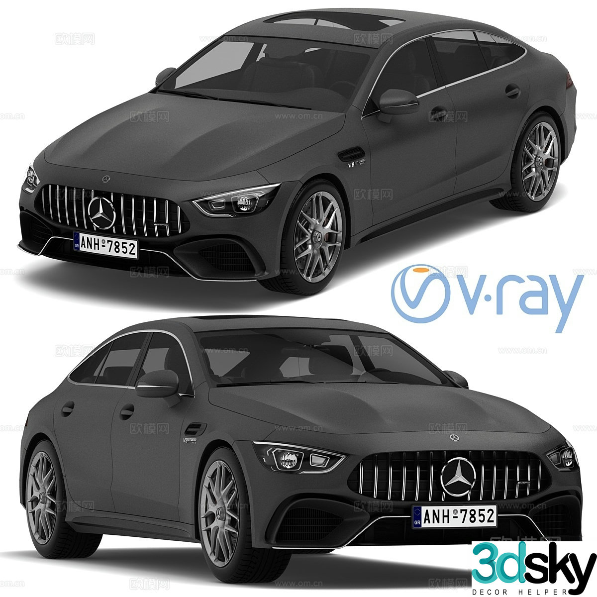 Mercedes-Benz AMG GT 63 four door coupe 3d model