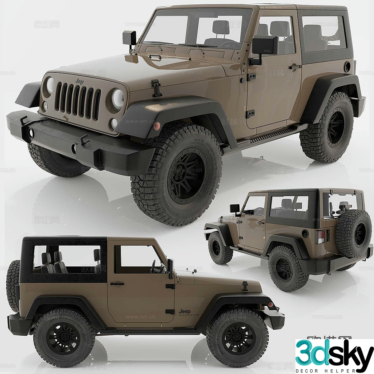 Jeep Wrangler Rubicon 3d model