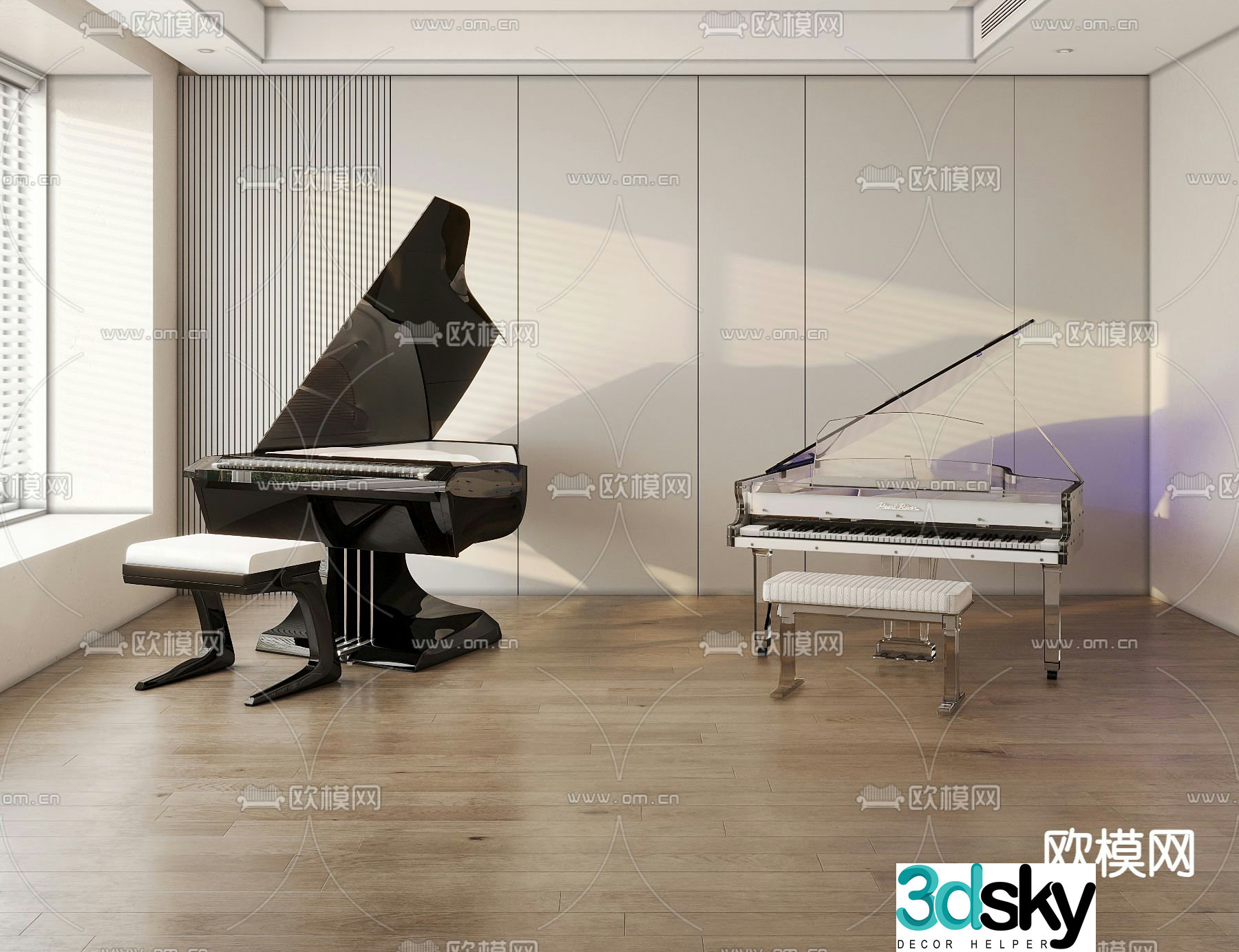 piano 3d model