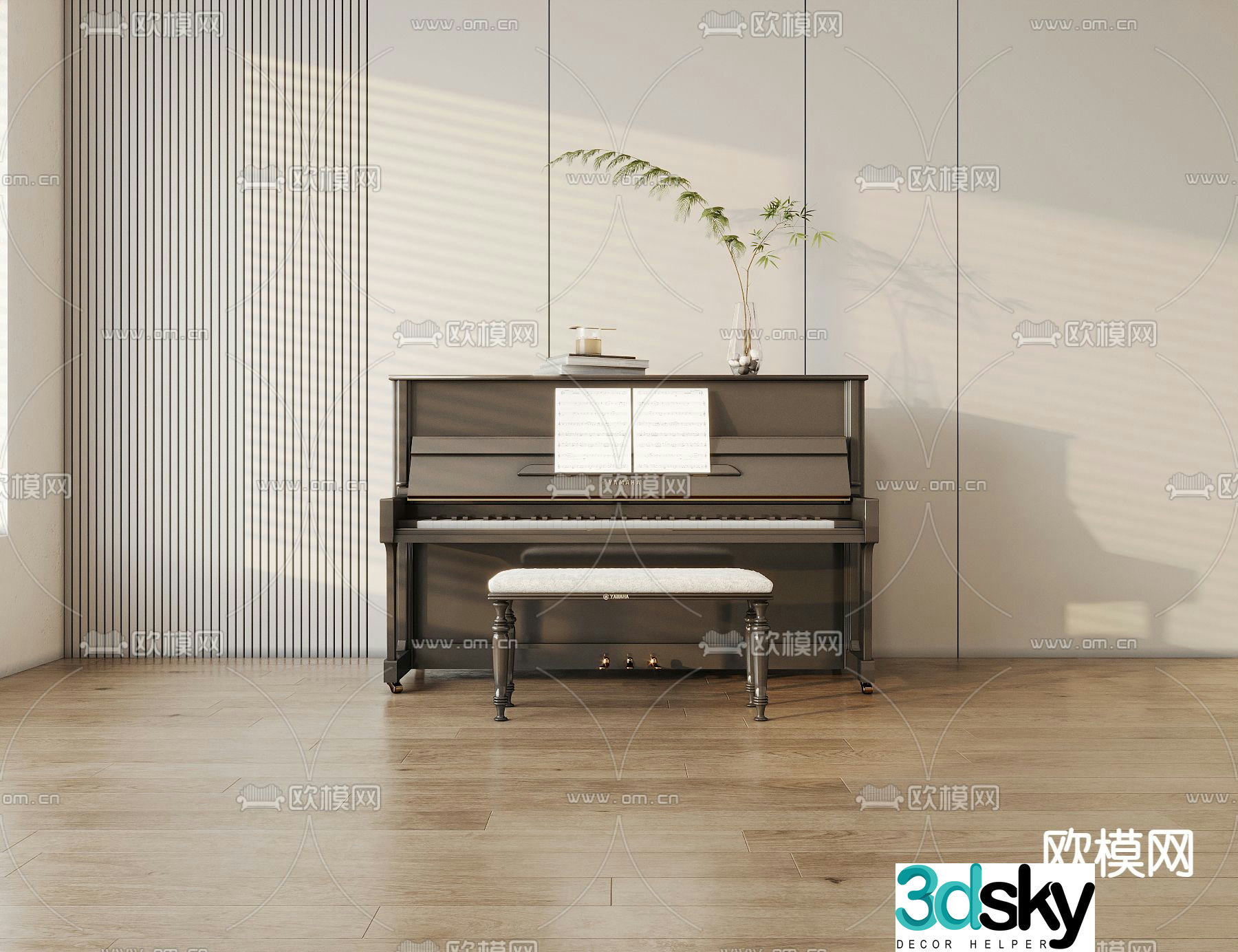 piano 3d model