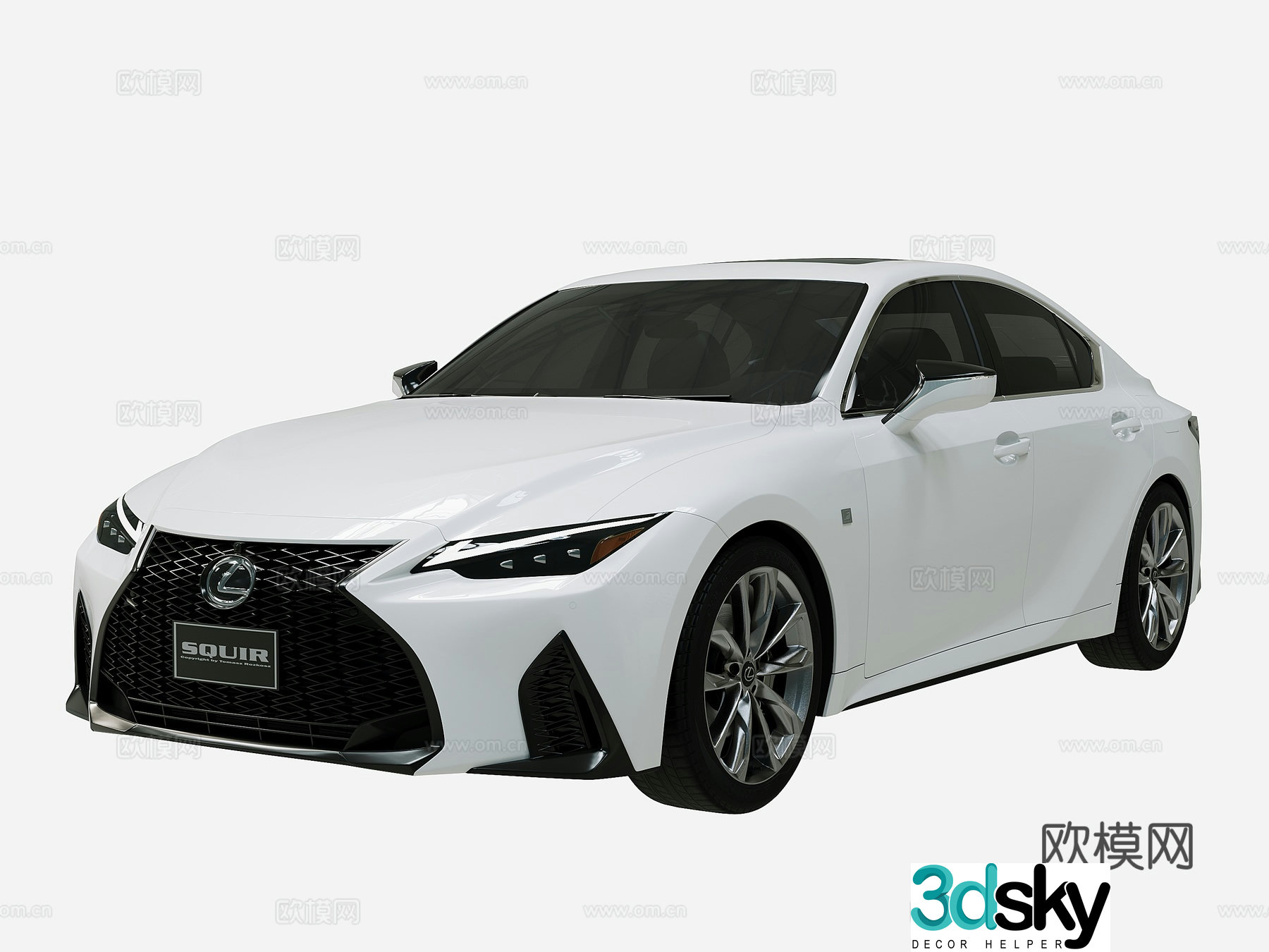Lexus IS 350 F-Sport 2021 3d model