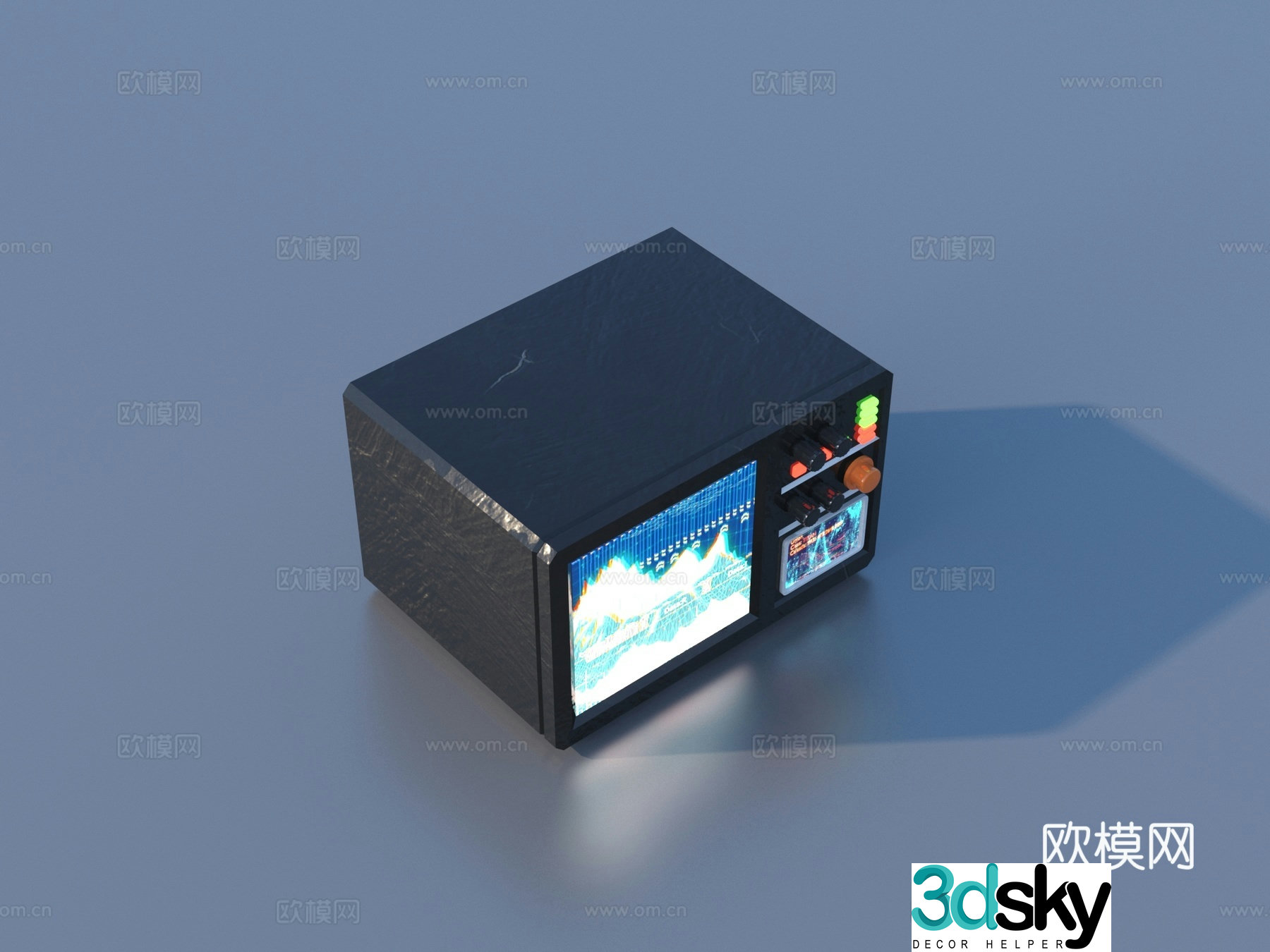 Electronic instrument experimental instrument 3d model