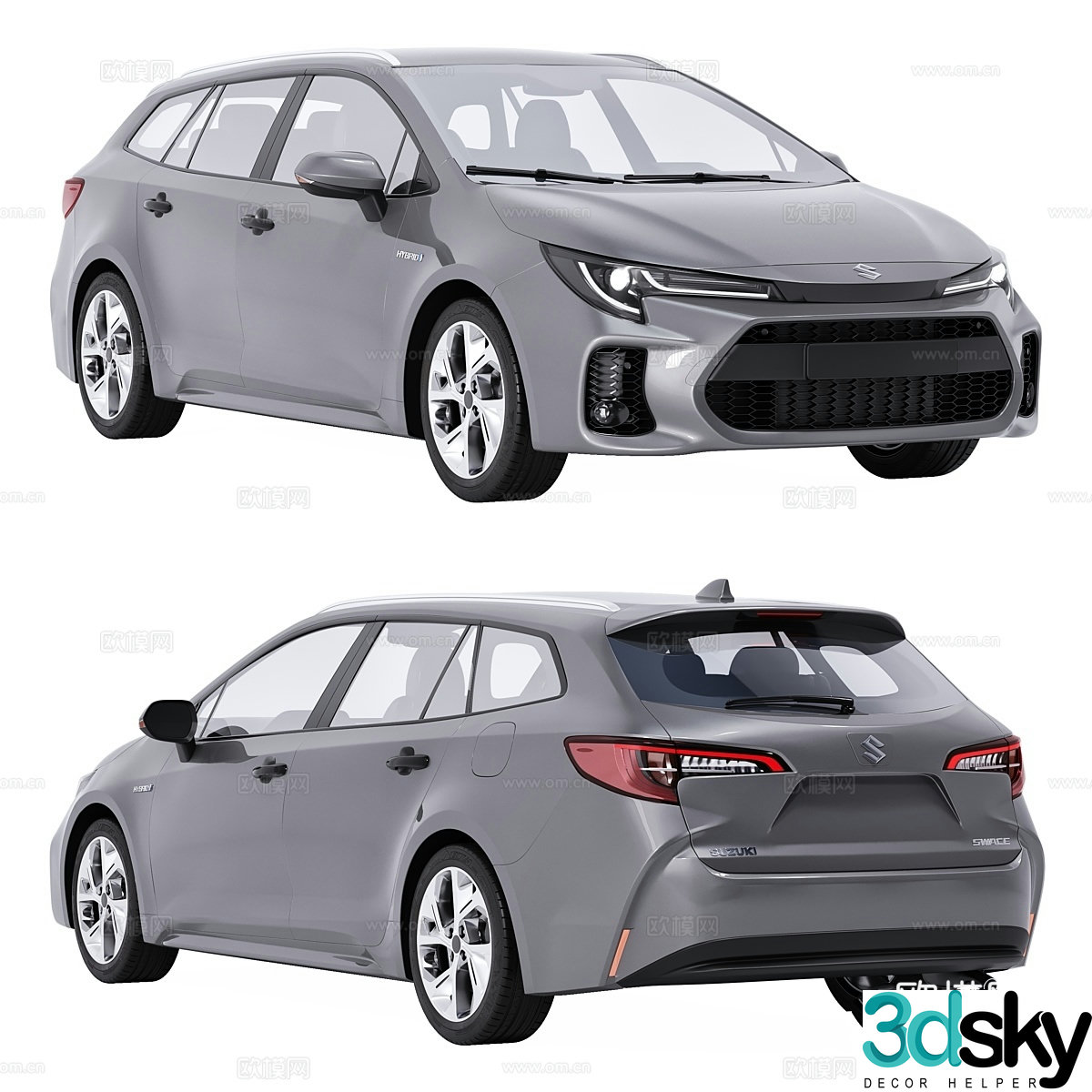 Suzuki Swace Hybrid 2023 3d model