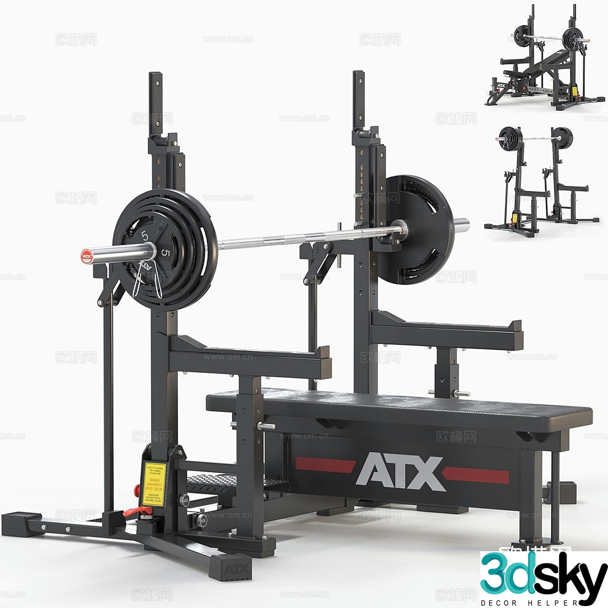 ATX_IPF strength training rack COP-7003d model