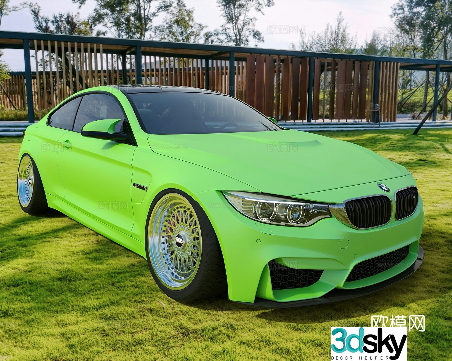 car sedan sports car 3d model