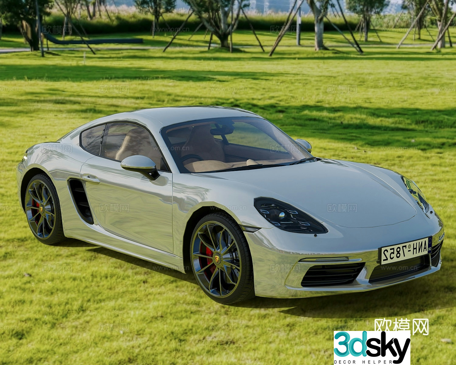 car sedan sports car 3d model