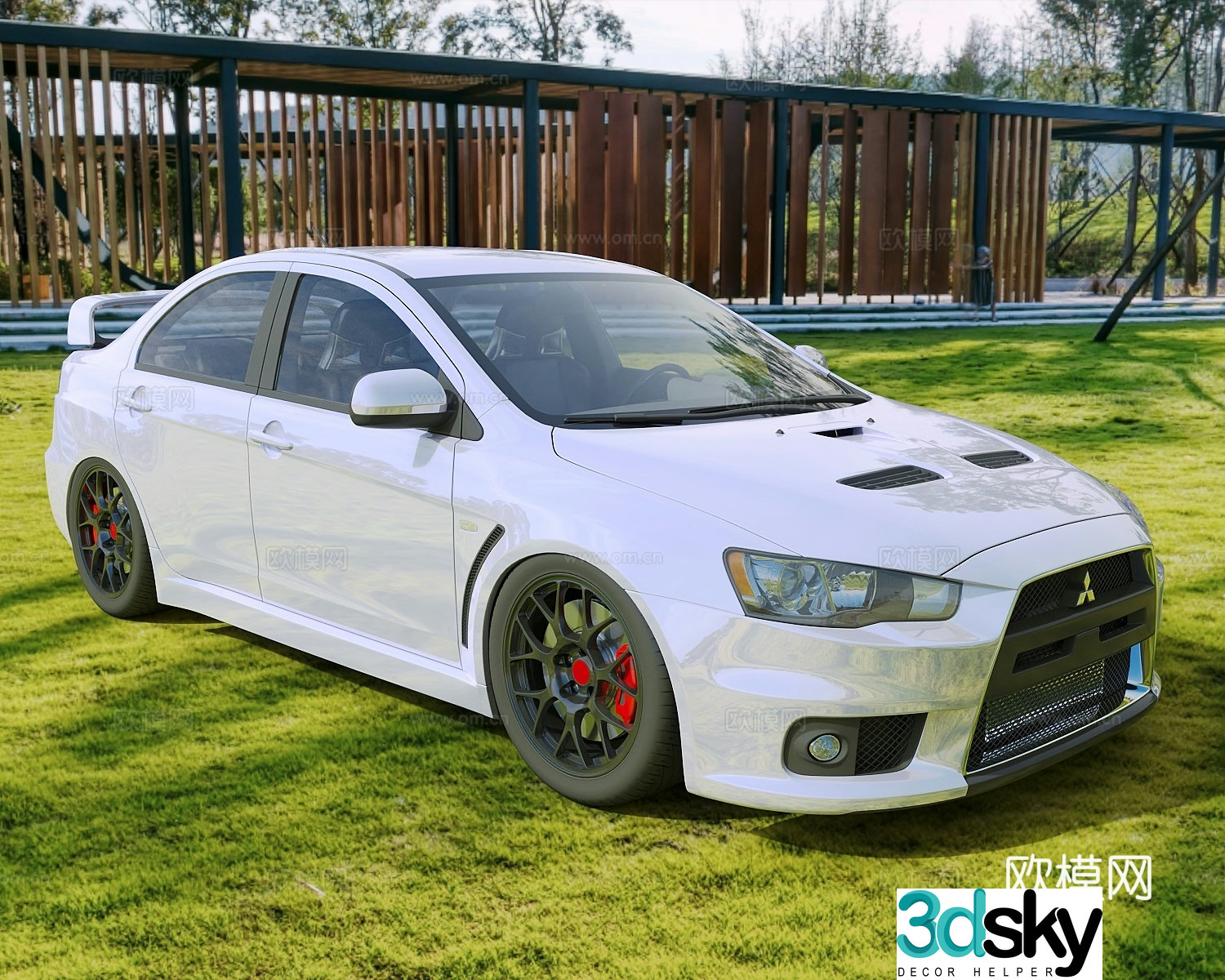car sedan sports car 3d model