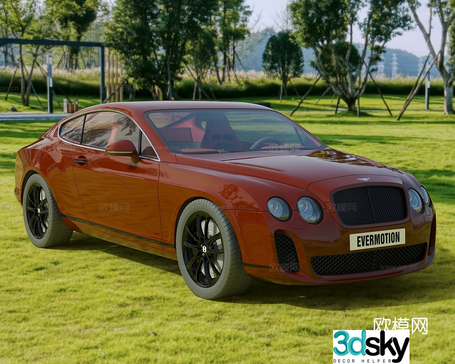 car sedan sports car 3d model