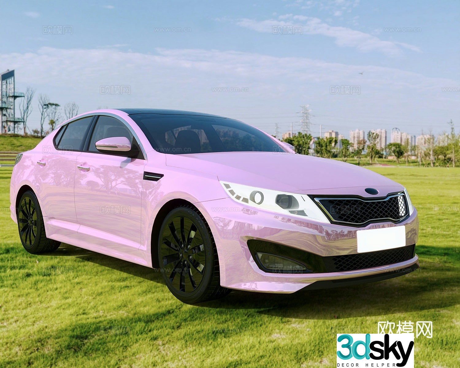 car sedan sports car 3d model