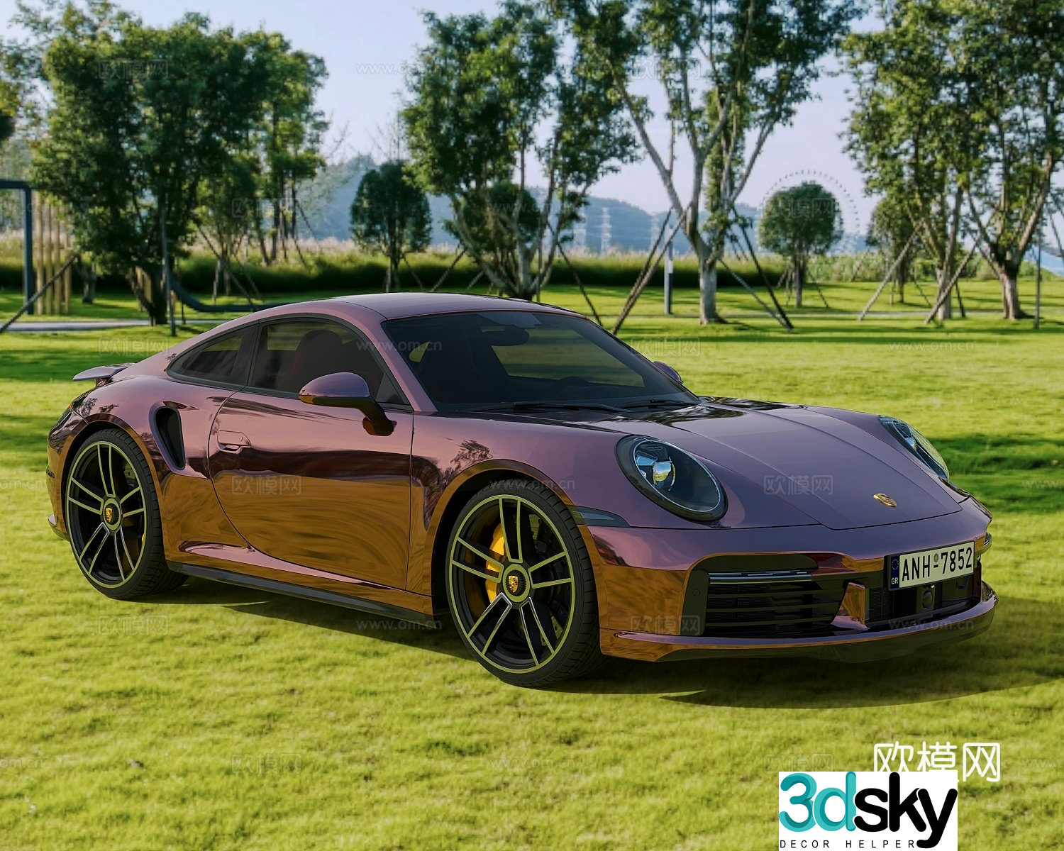 car sedan sports car 3d model