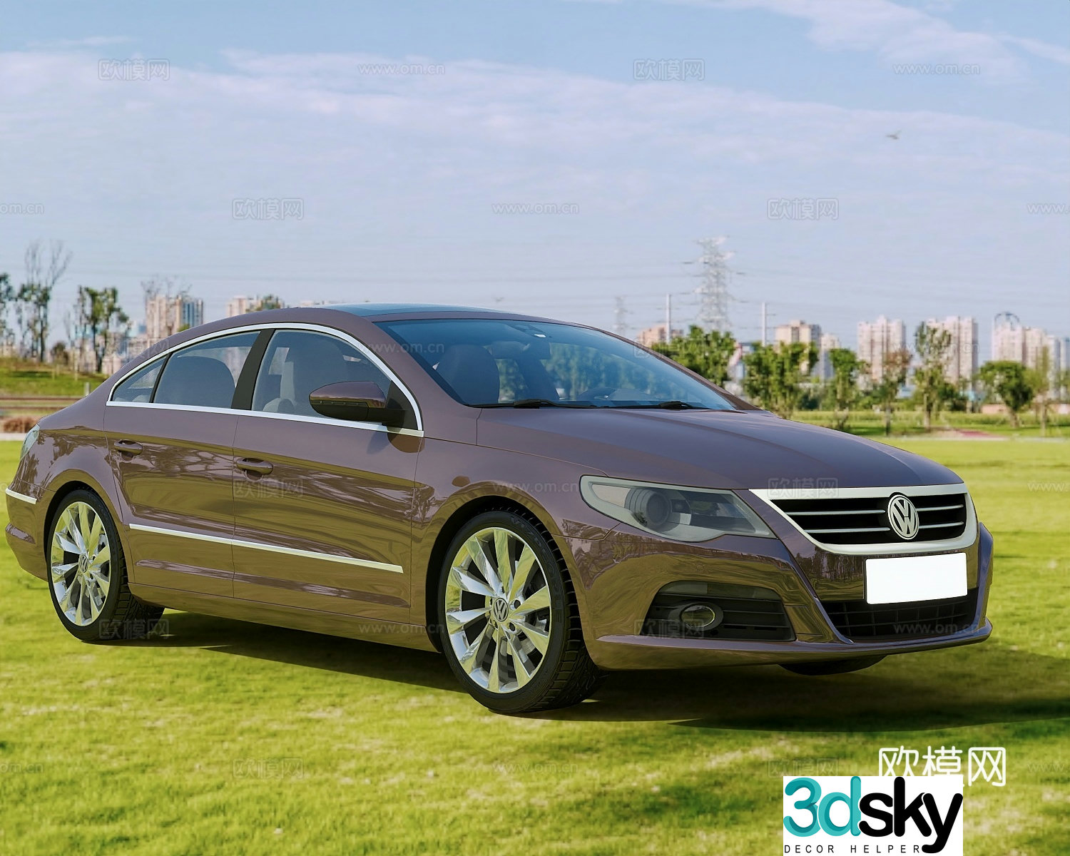 car sedan sports car 3d model