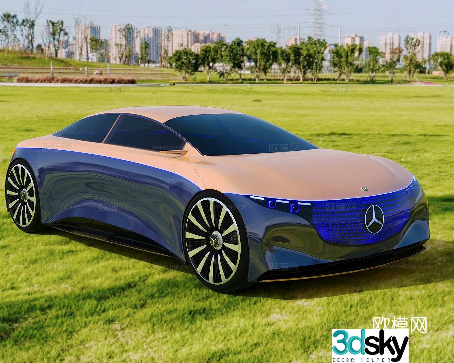 car sedan sports car 3d model