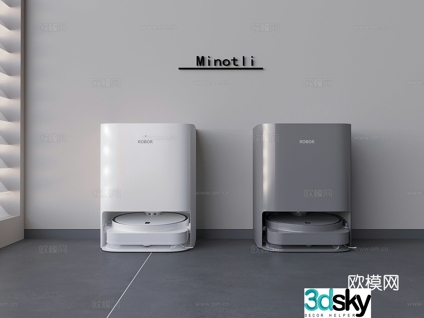 Sweeping robot floor washing machine washing and mopping all-in-one machine mopping machine 3D model