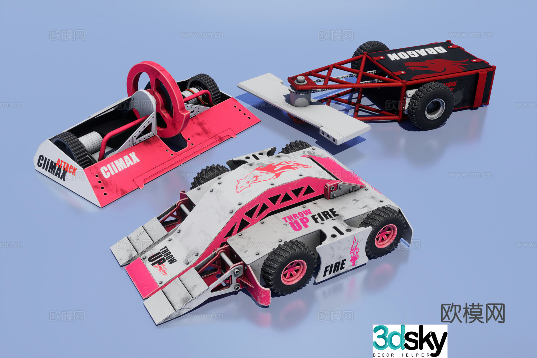 Sci-fi racing 3d model