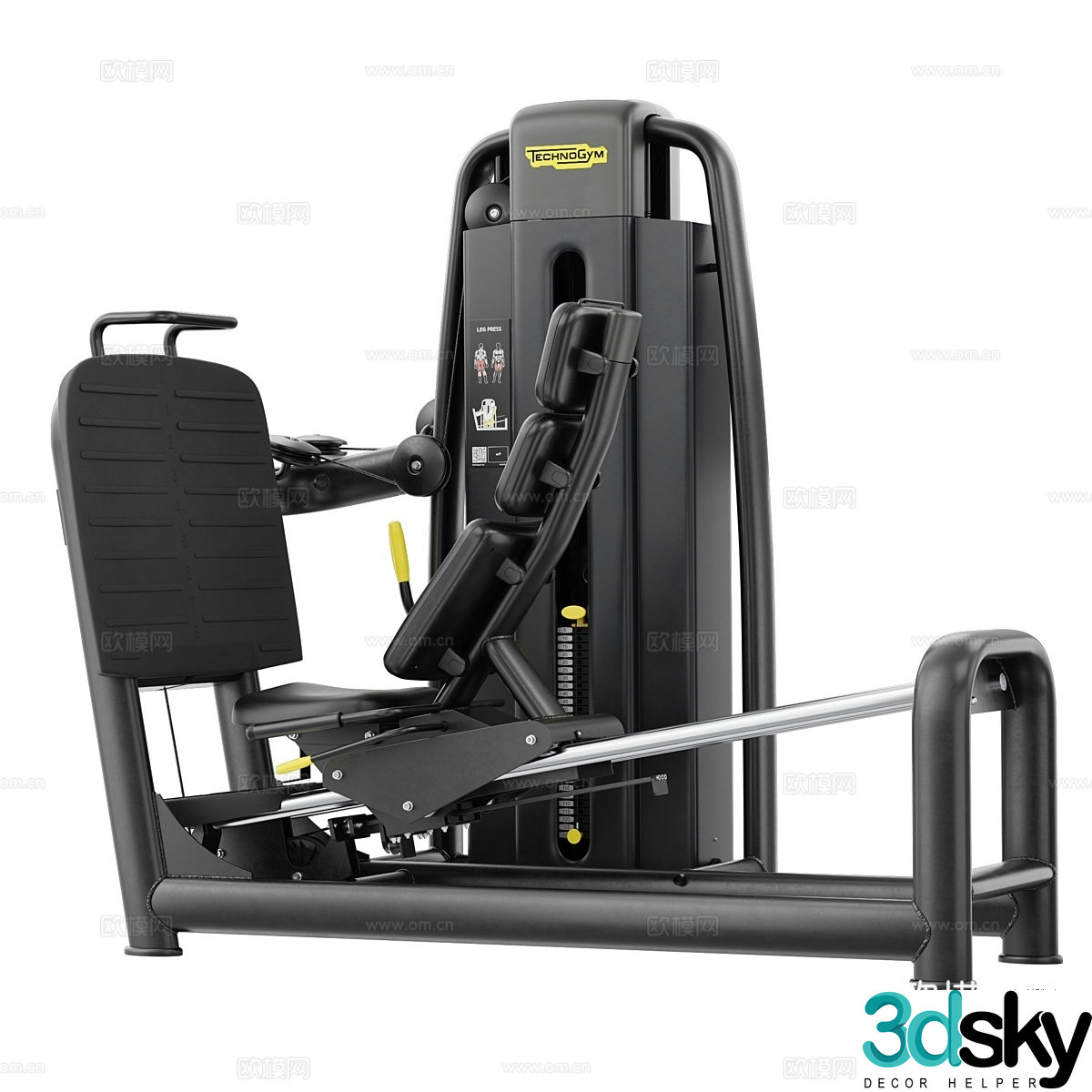 Technogym Selection 700 - Leg Thrust 3d model