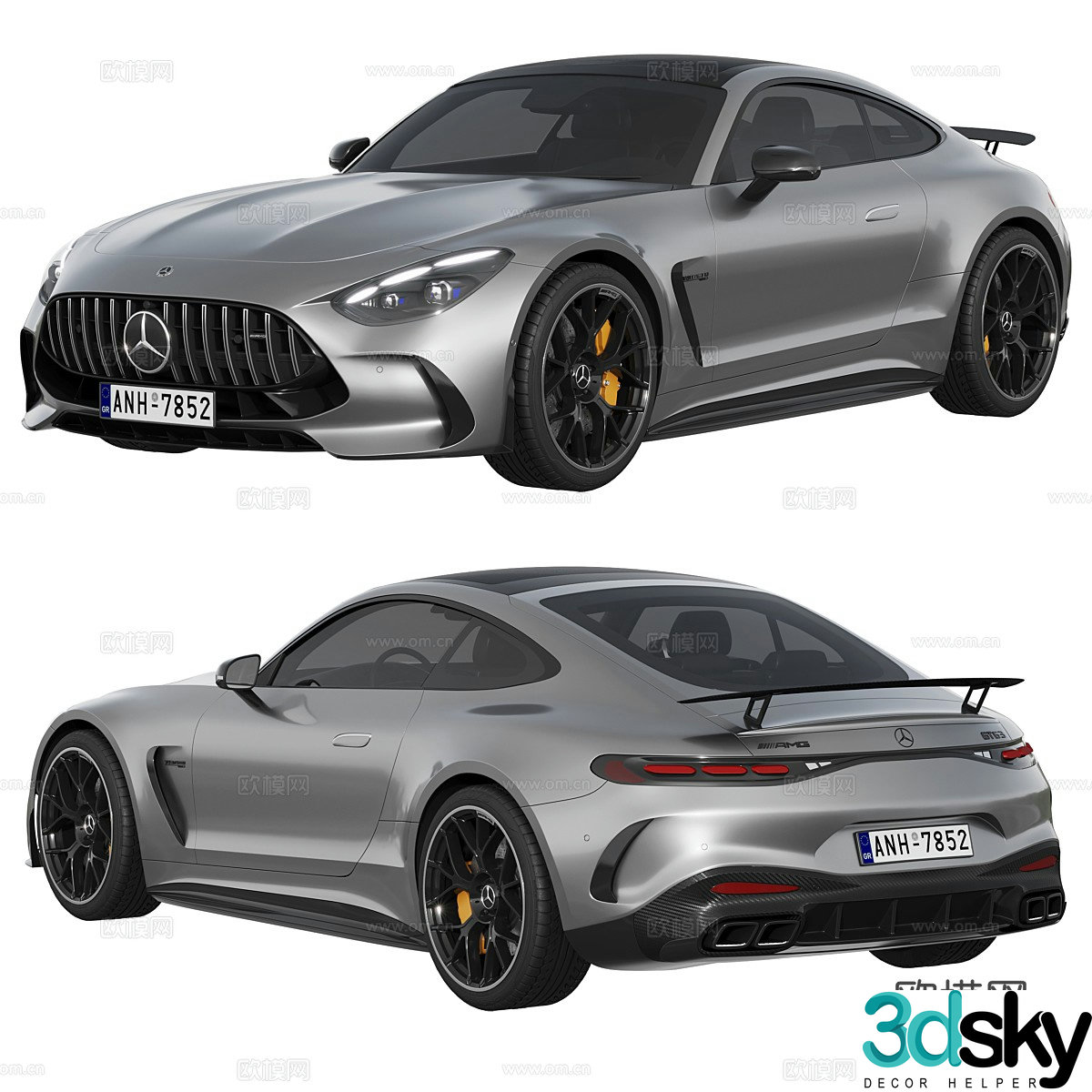 Mercedes-Benz AMG GT Coupe 2024 3d model