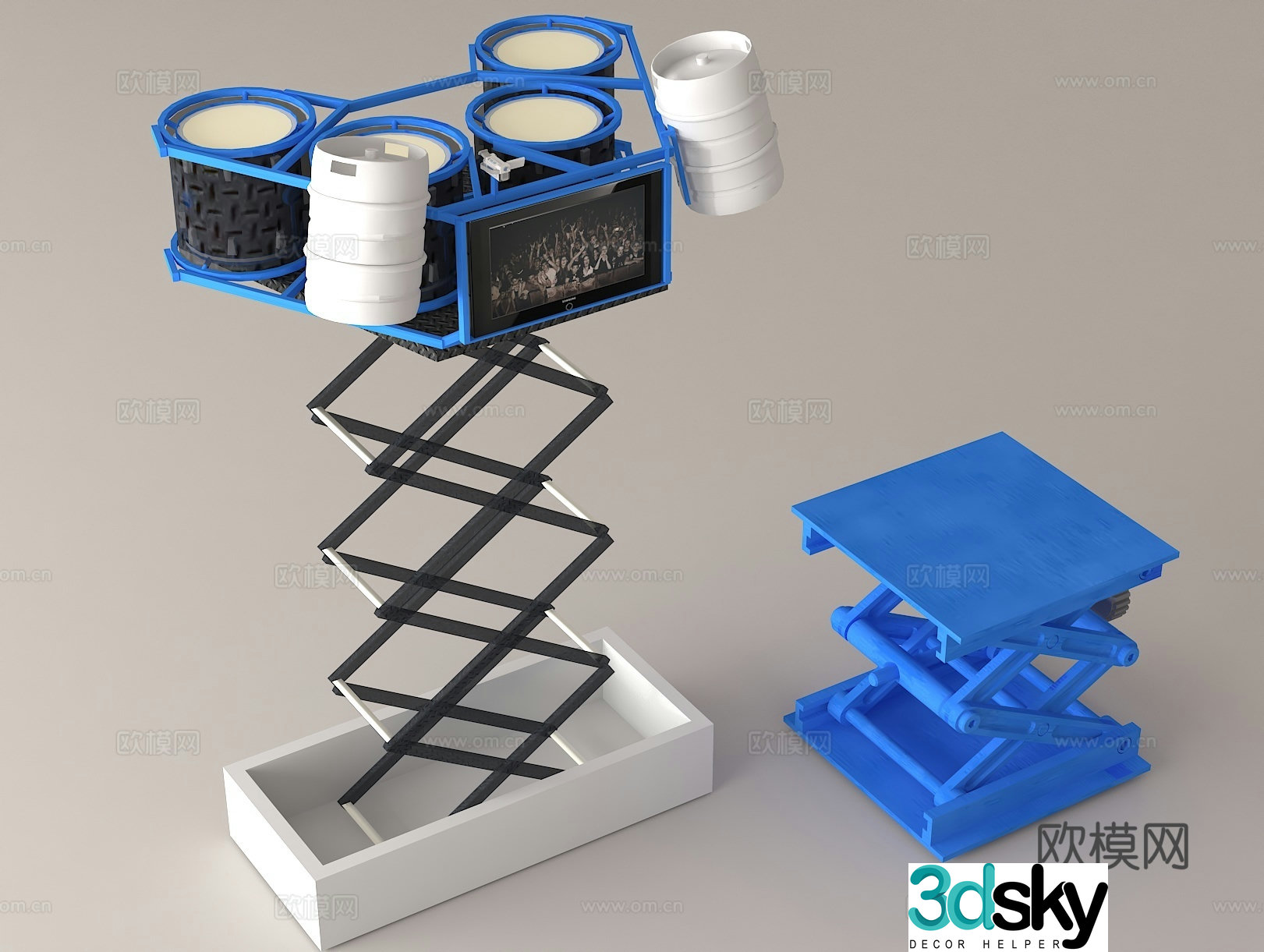 Stage equipment lifting machinery lifting workbench lifting bracket 3d model