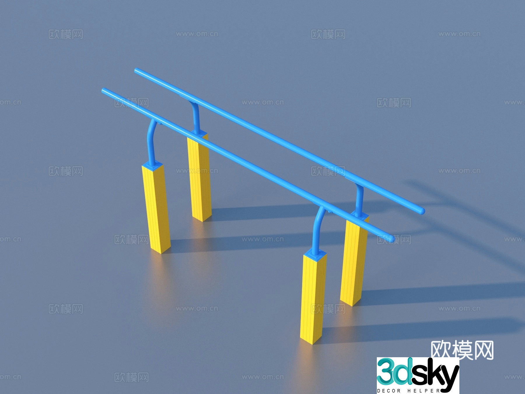 Fitness equipment 3d model