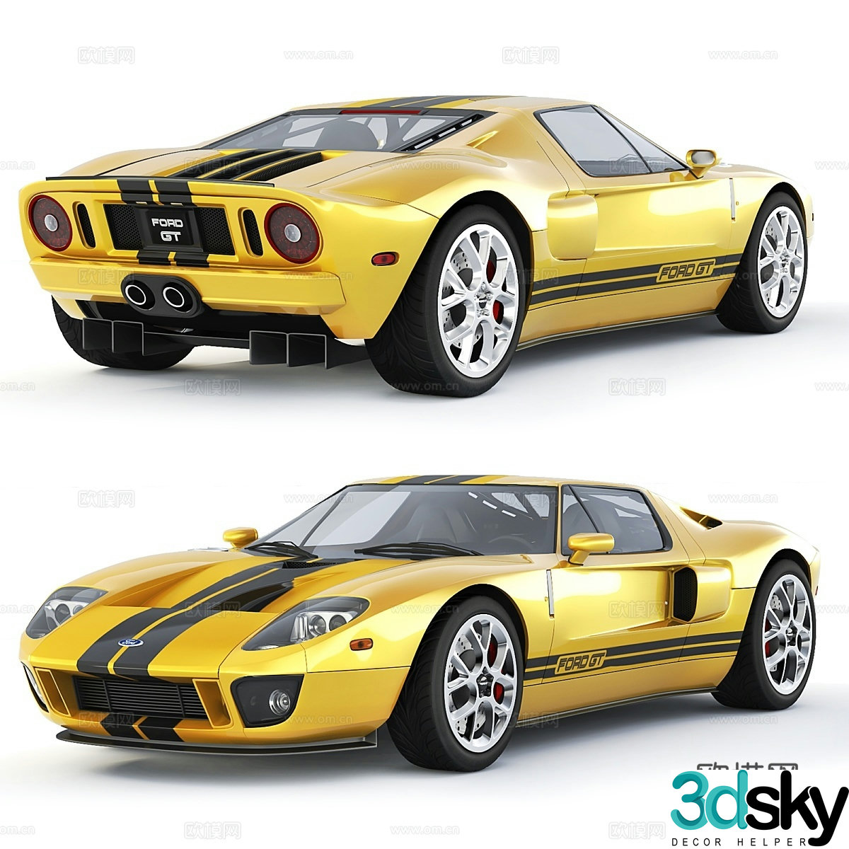 Ford GT 2005 3d model