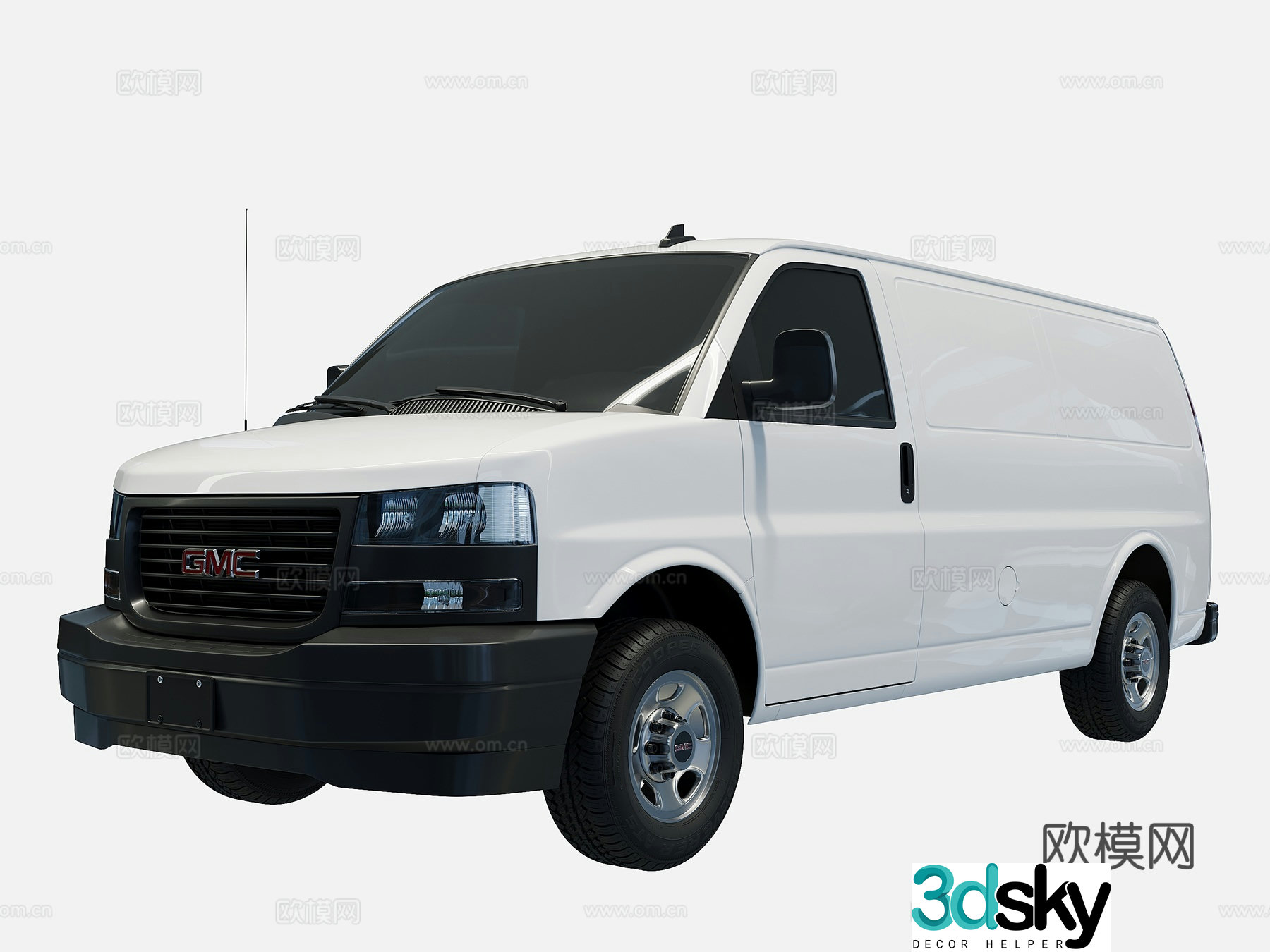 GMC Savana Cargo RWD 2500 cargo 3d model