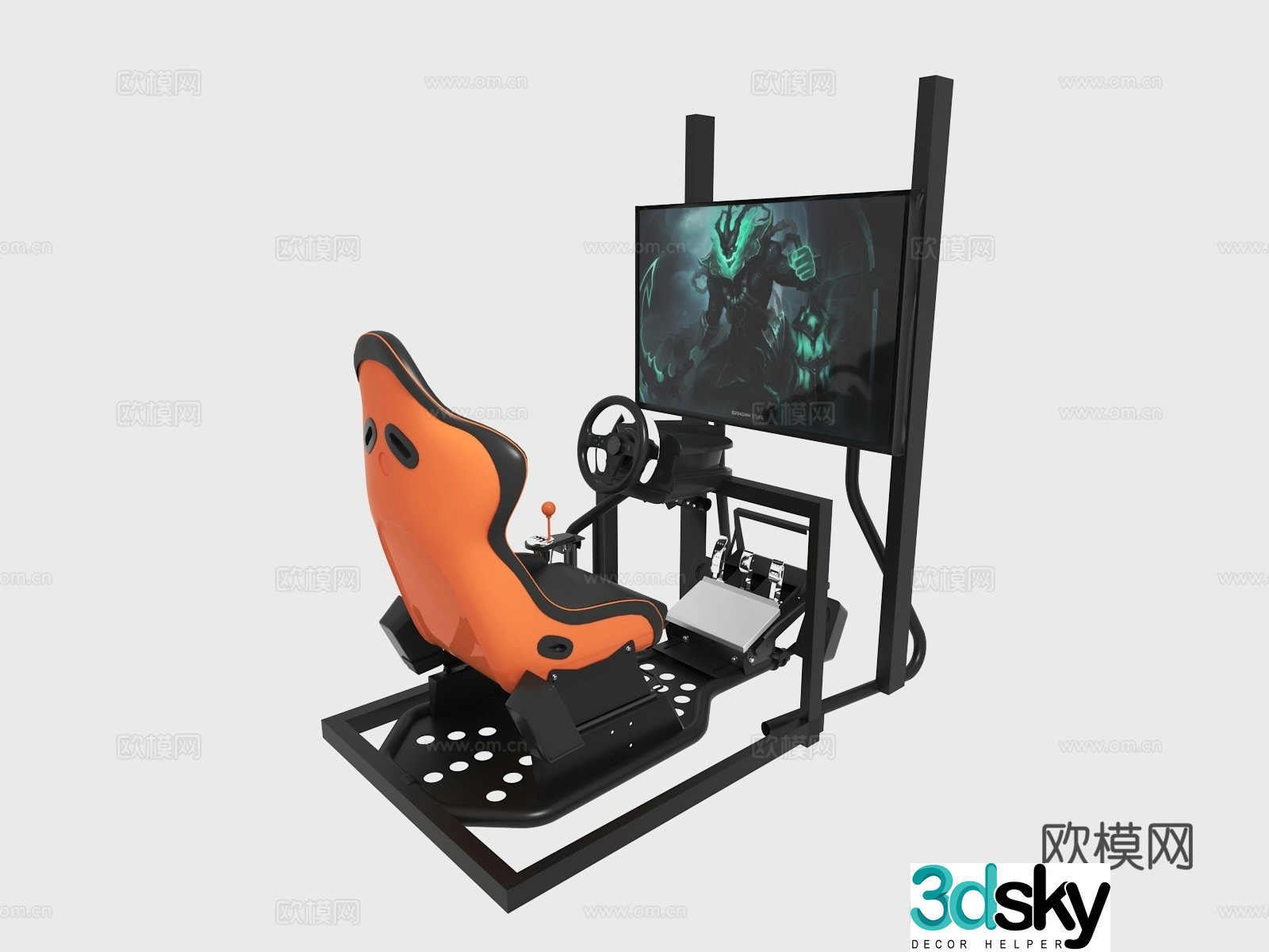gaming equipment 3d model