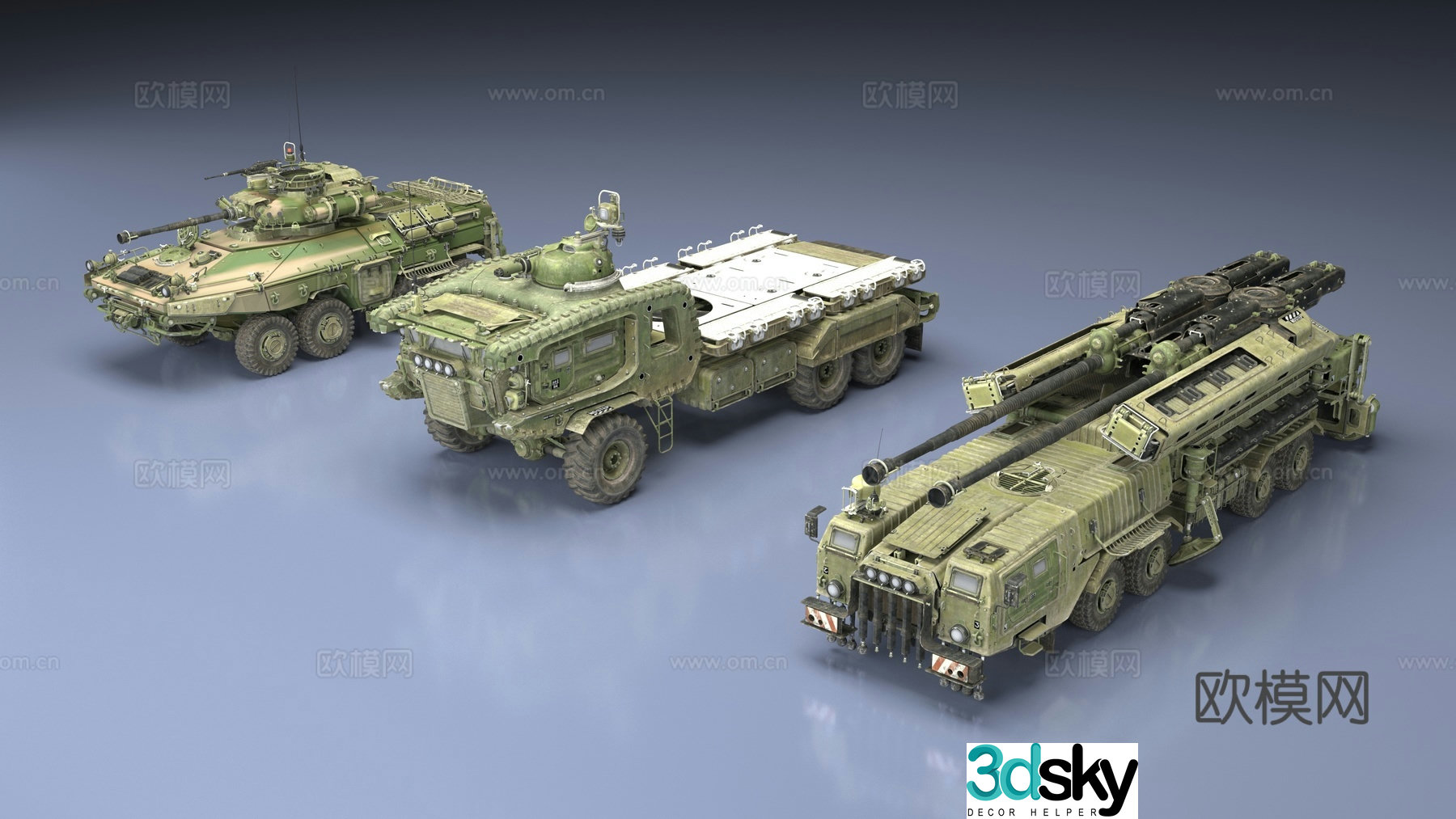 Tank armored vehicle 3d model