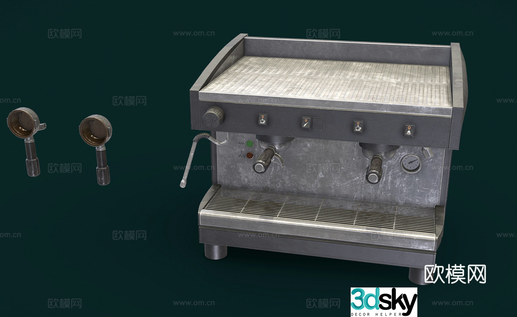 Bar coffee machine 3d model