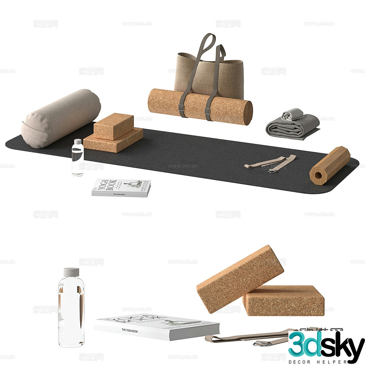 Modern yoga exercise suit 3d model