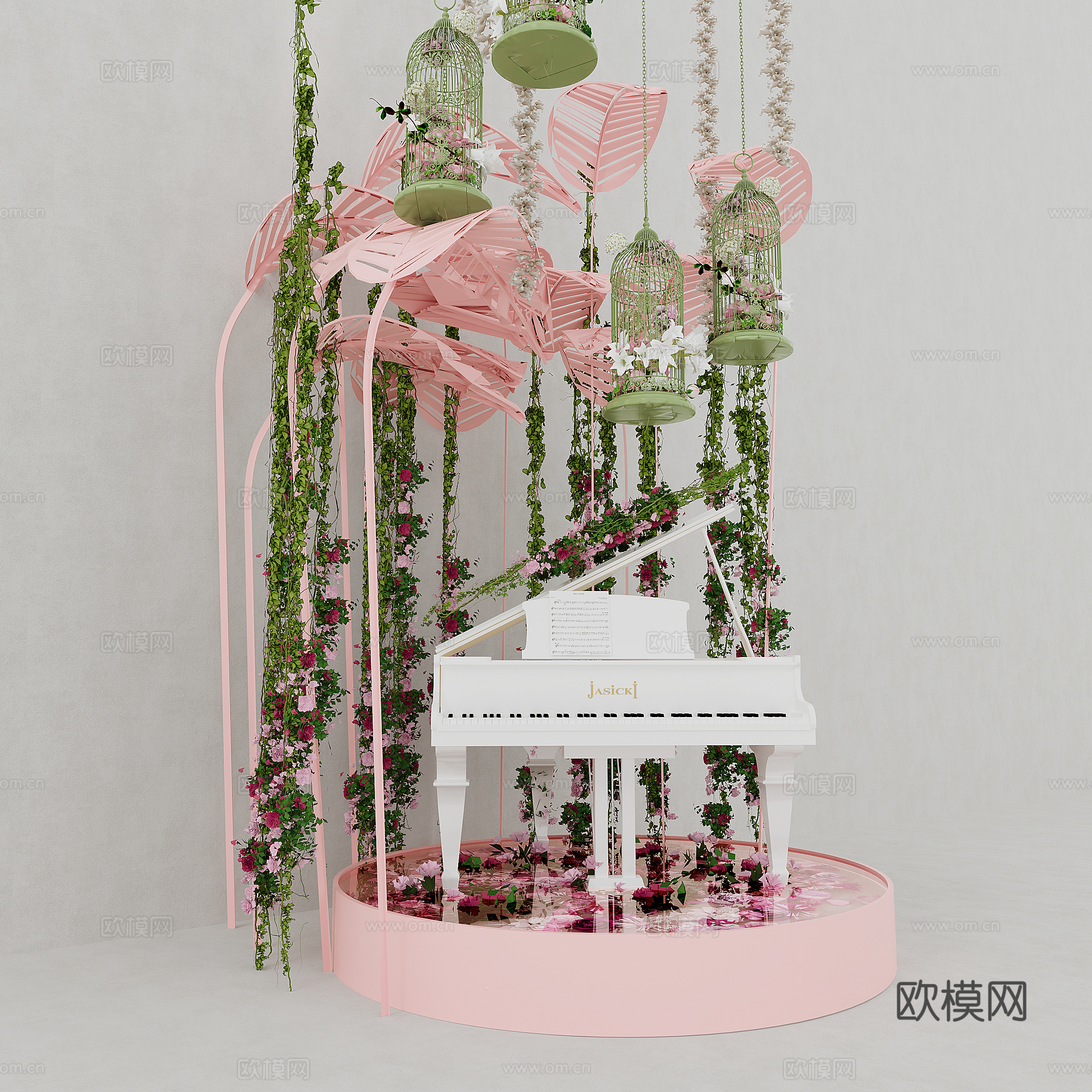piano stage 3d model