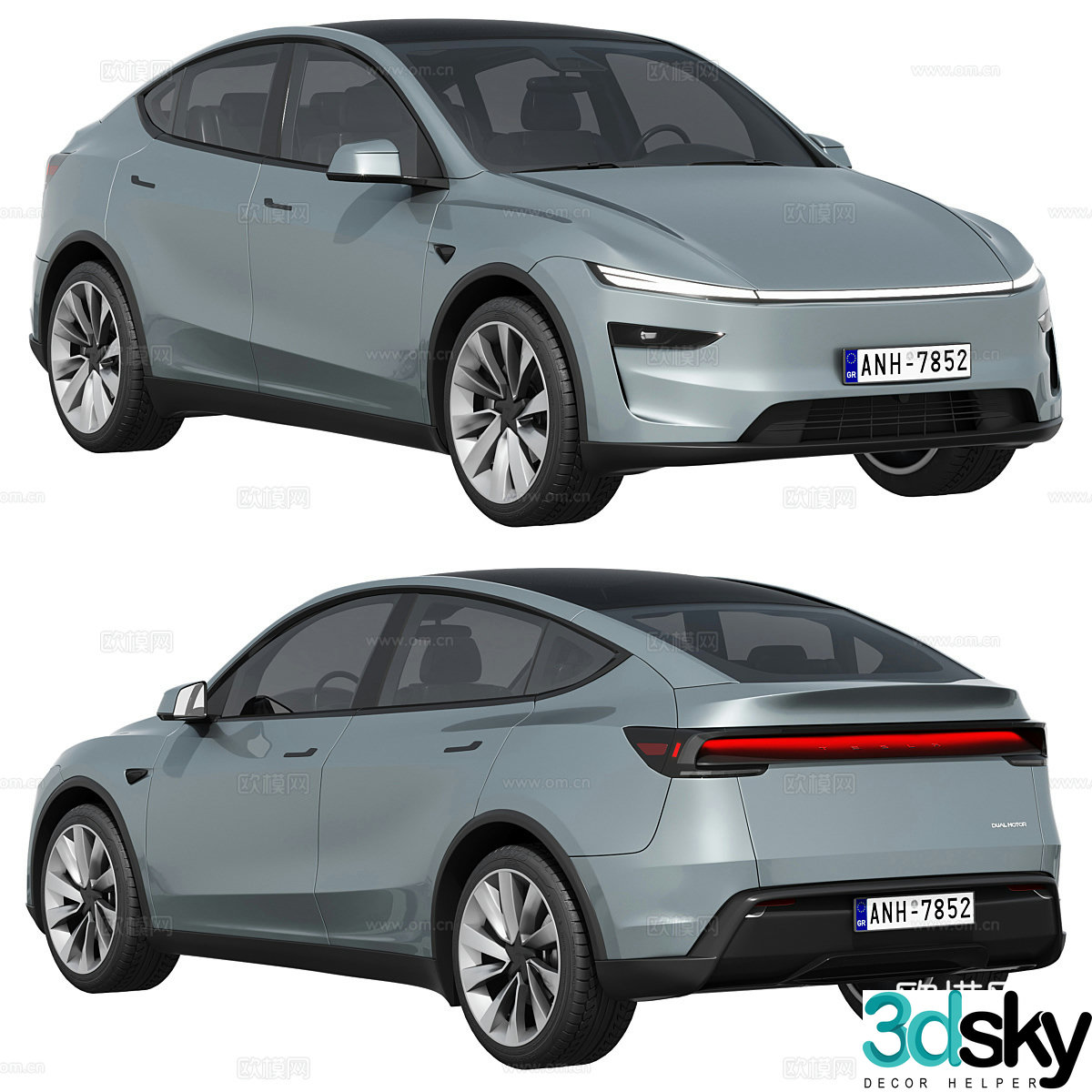 Tesla Model Y 2025 car 3d model