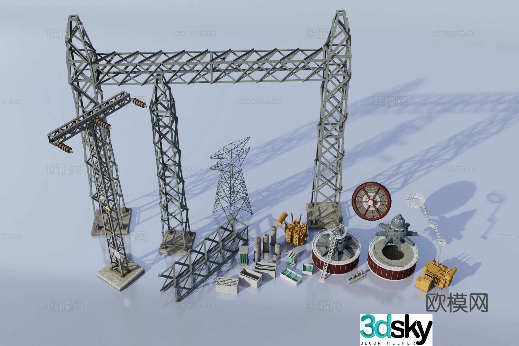 3d model of power transmission equipment