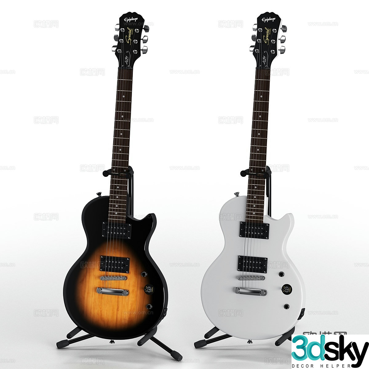 Electric guitar Epiphone Les Paul Special 3d model