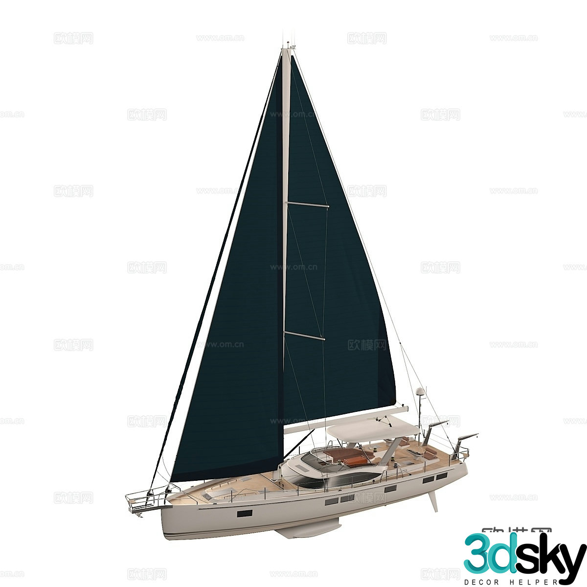Sailing Yacht Hylas H573d模型