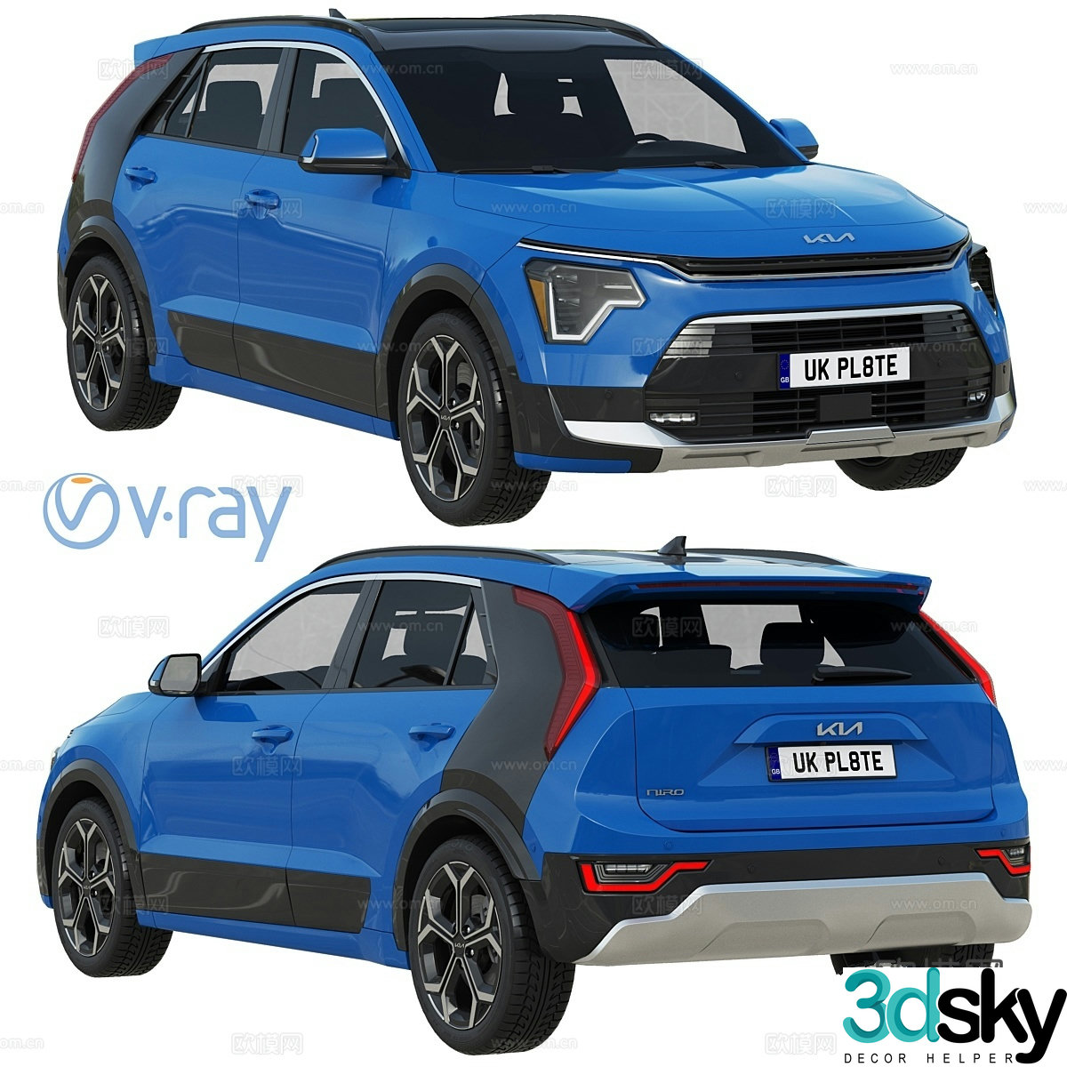 Kia Niro 2023 3d model