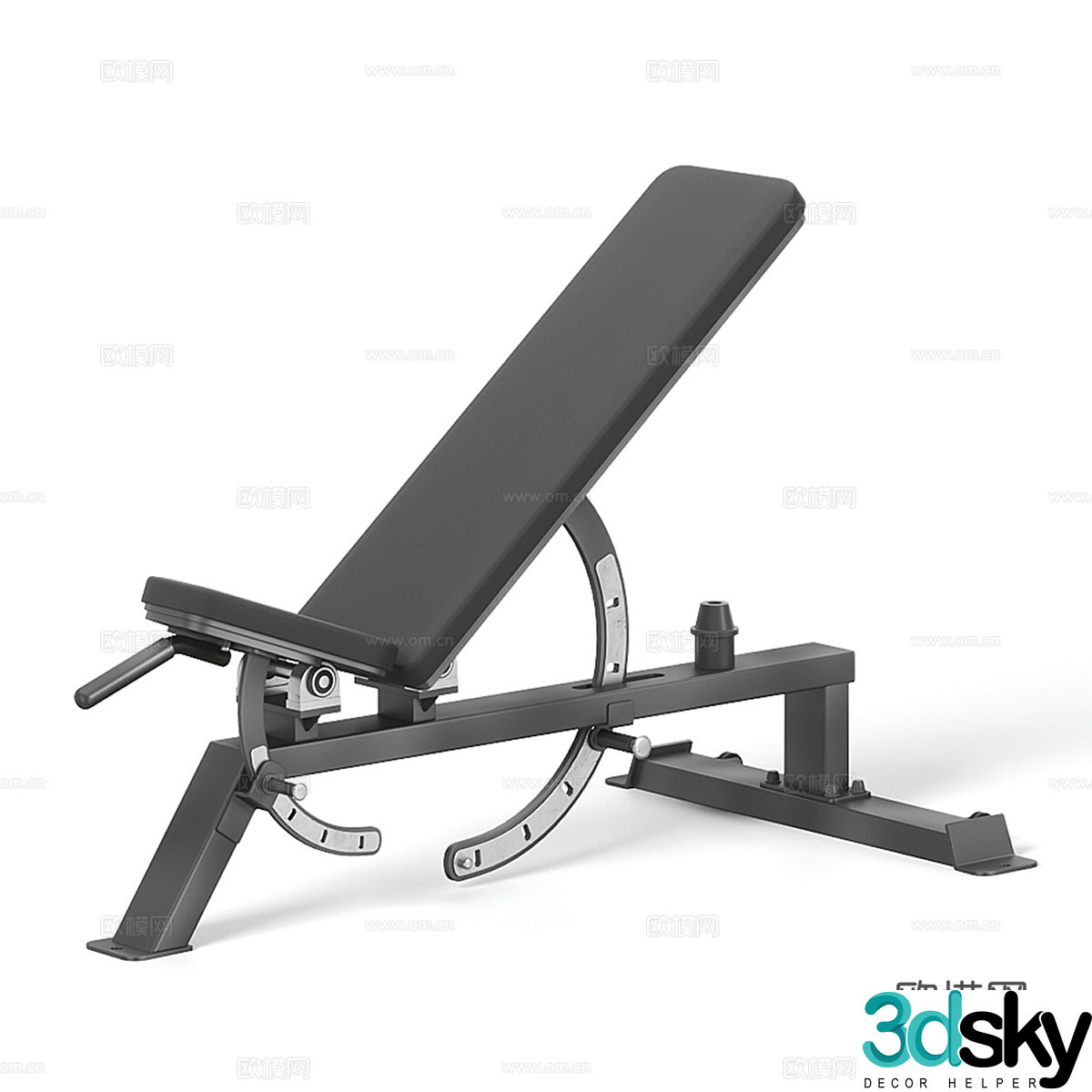 RAE fitness bench 3d model