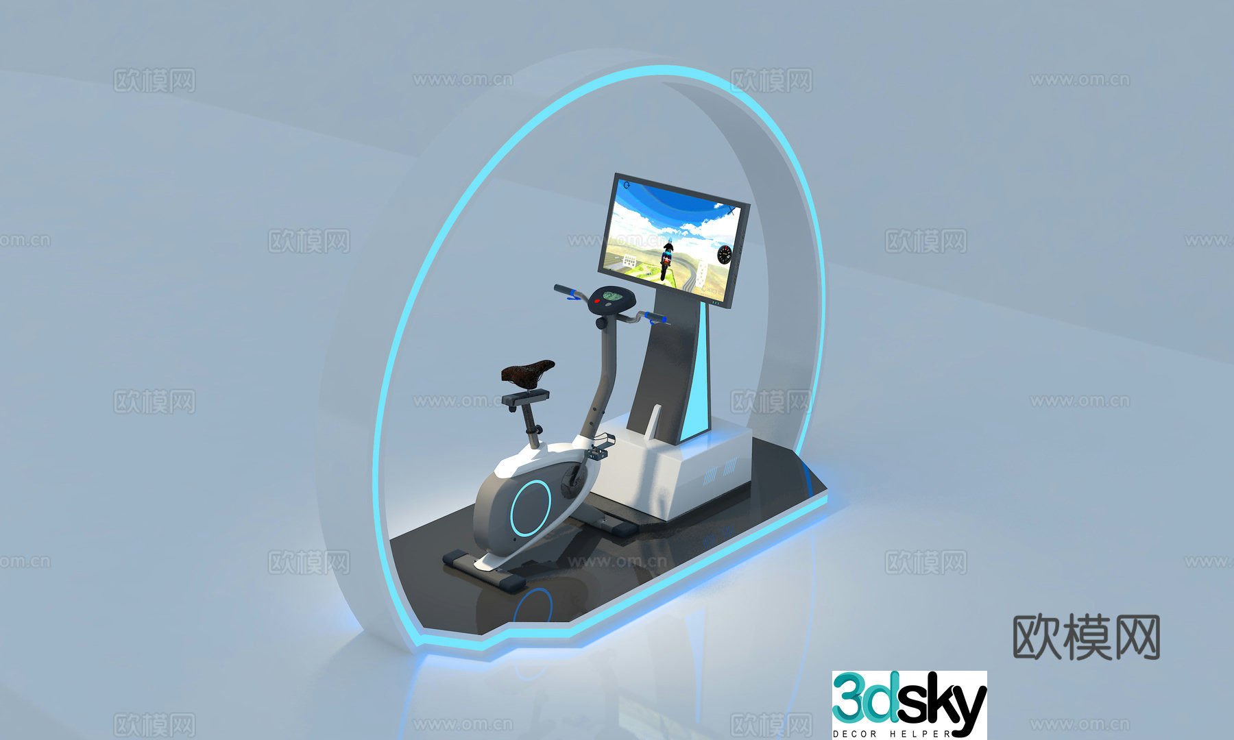 VR riding vr interactive 3d model
