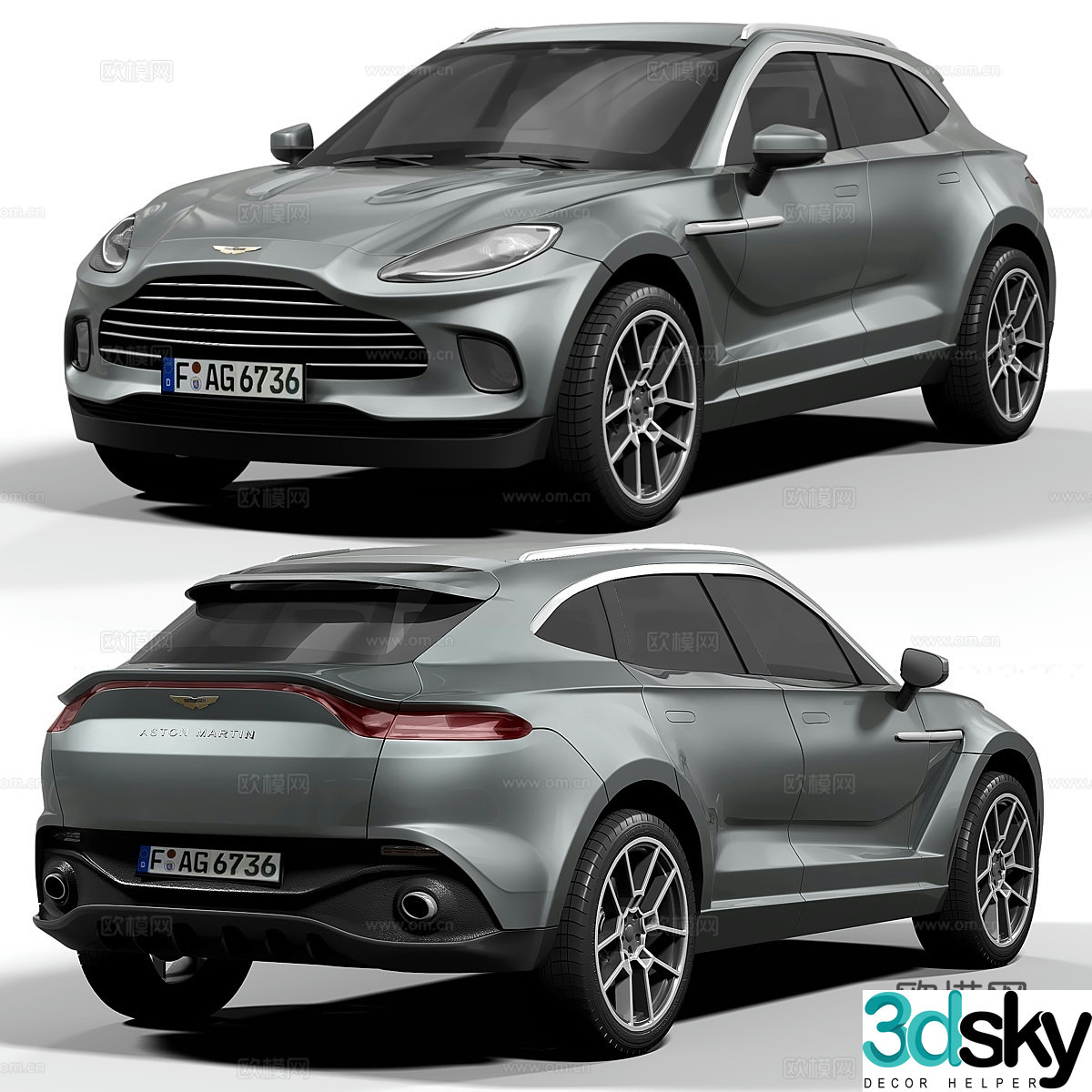 Aston Martin-DBX 3d model