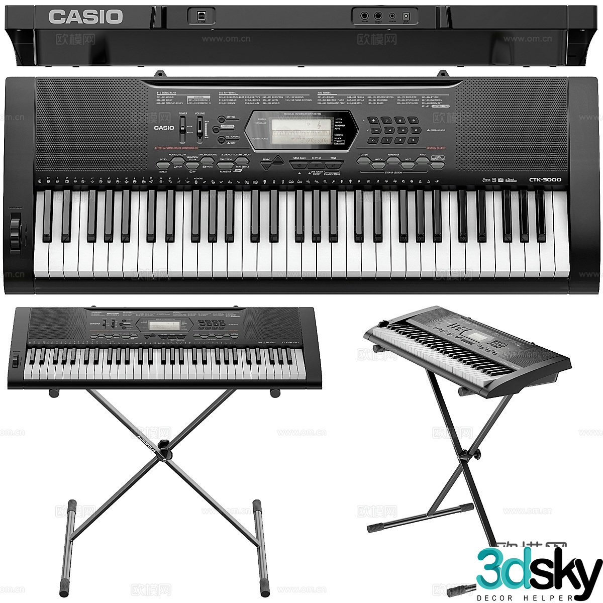 synthesizer 3d model