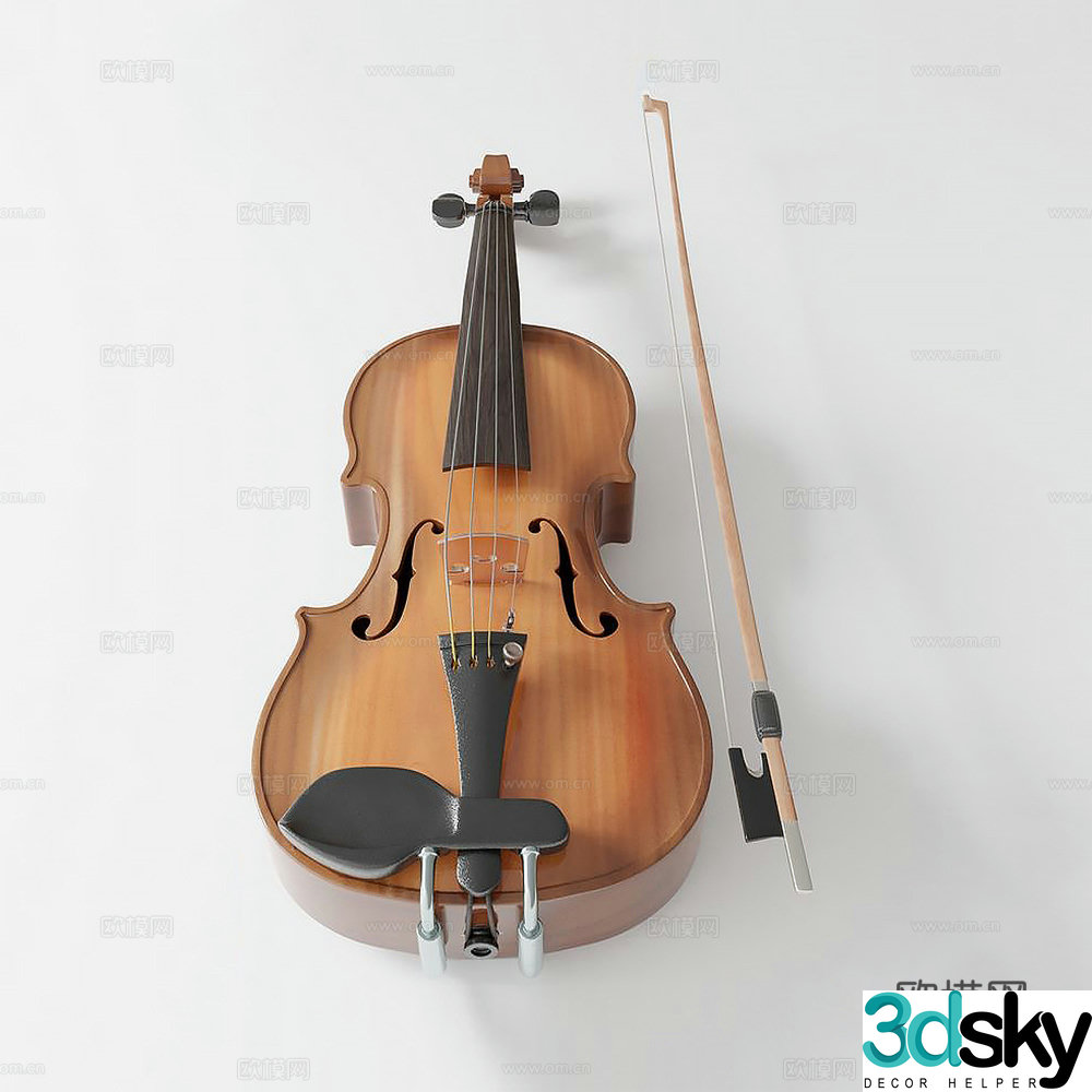 Violin cello 3d model
