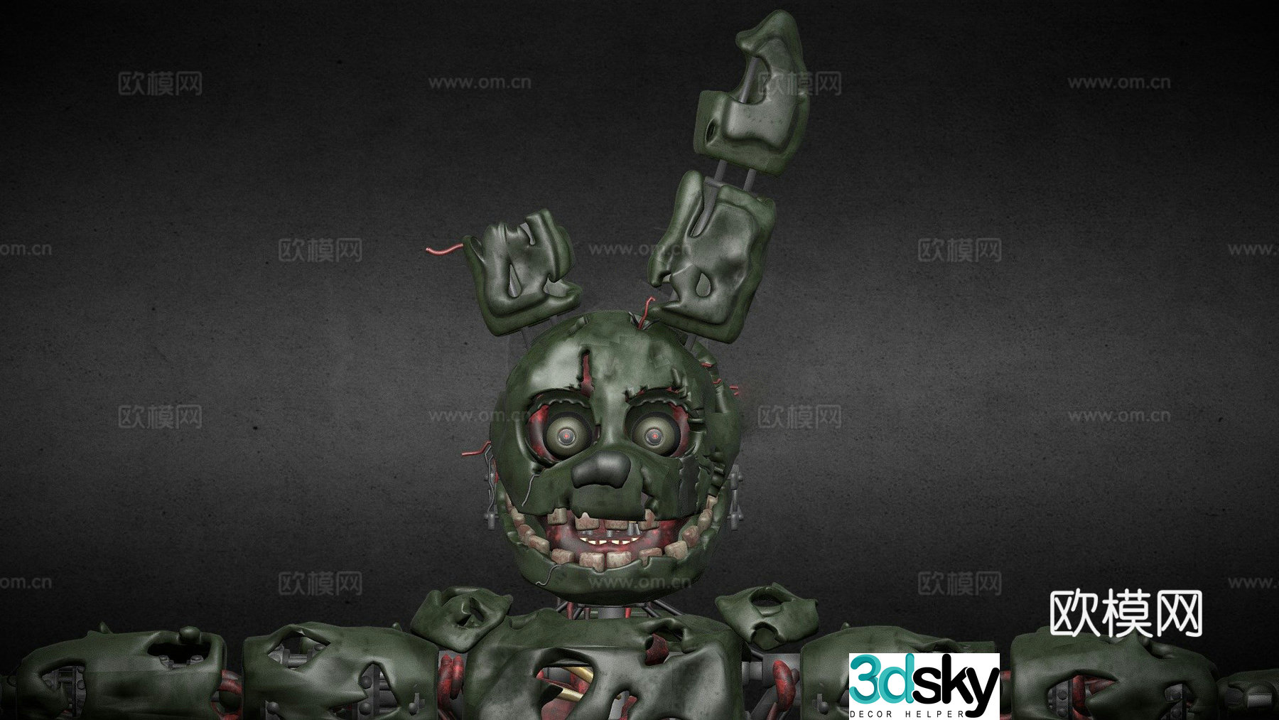 Stylized Spring Trap - McLazyCraft - FNAF 3d model