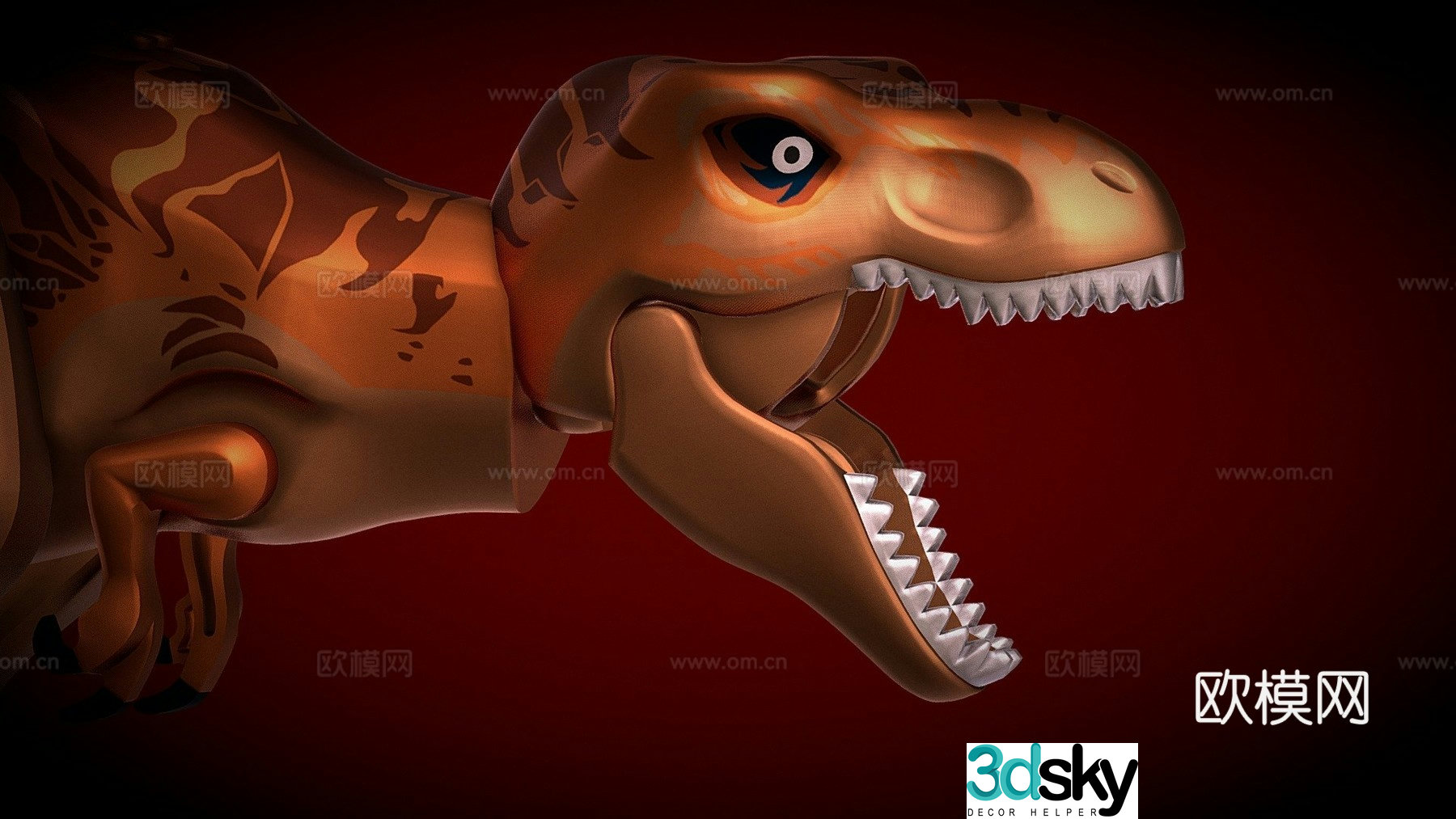 (Bound) Lego Tyrannosaurus Rex 3D model
